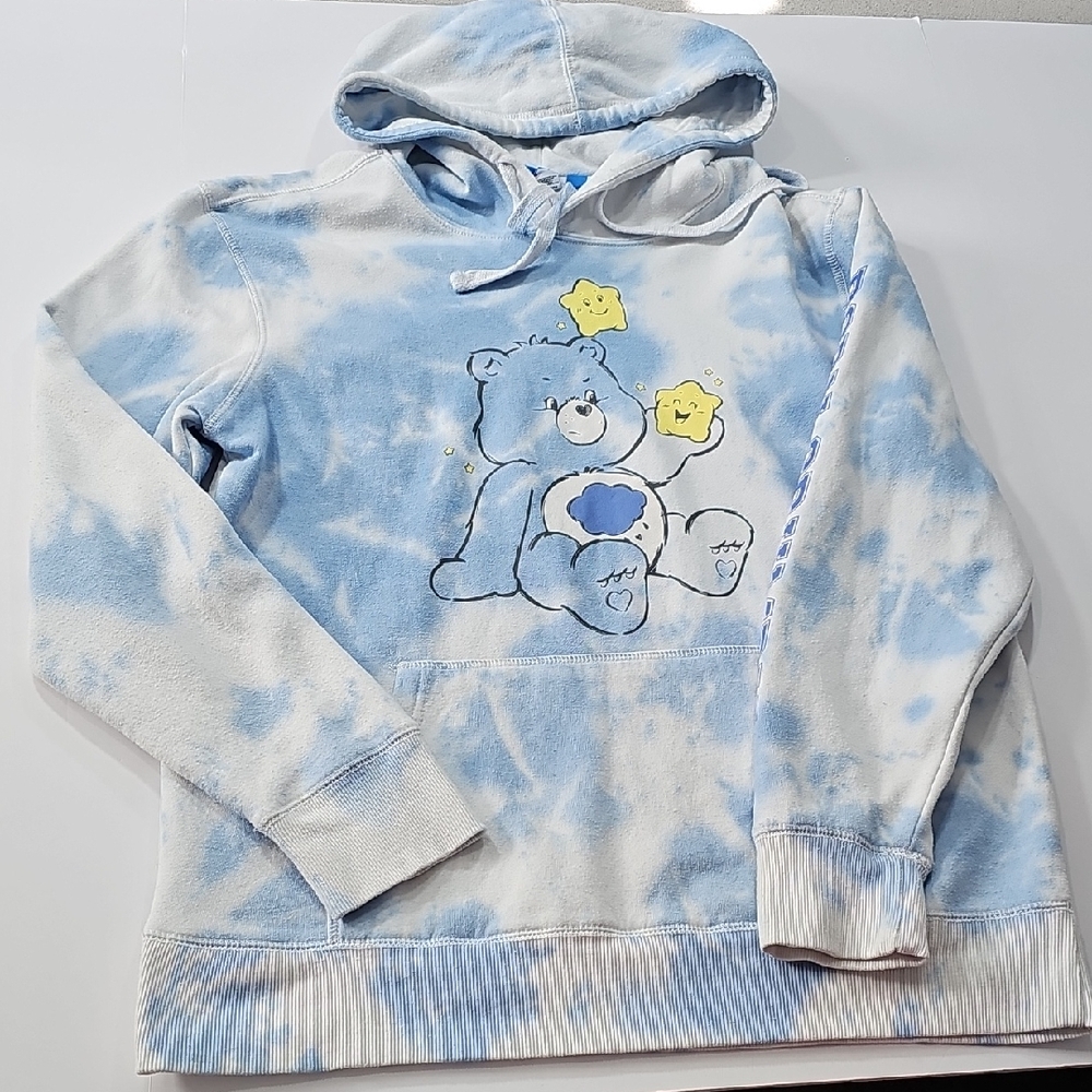 Juniors Care Bears Grumpy Hoodie Size Large